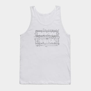 Cushioned Cargo Supporting Structure Vintage Patent Hand Drawing Tank Top